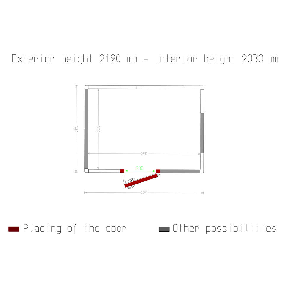 Chambre froide - 11.66 m³ - Diamond