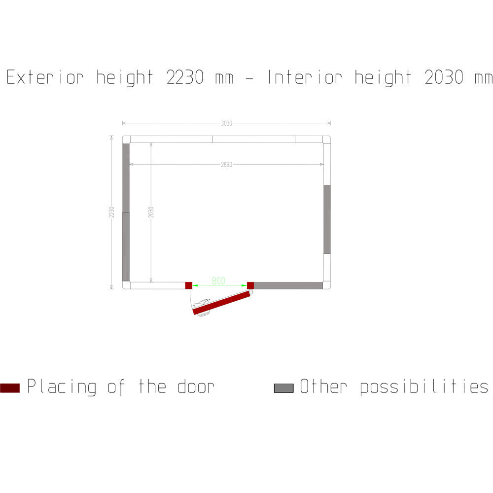 Chambre froide - 11.66 m³ - Diamond