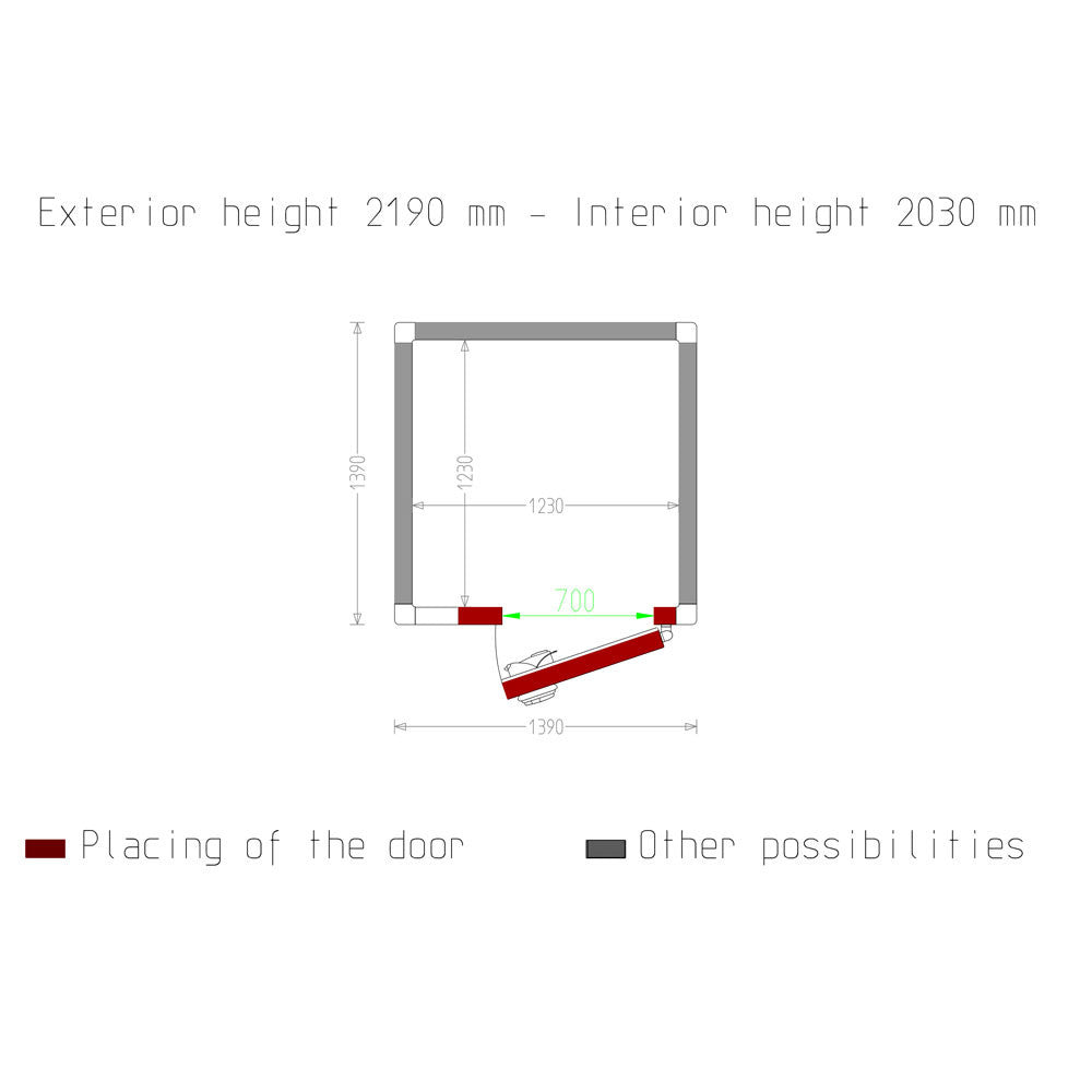 Chambre froide - 3.07 m³ - Diamond