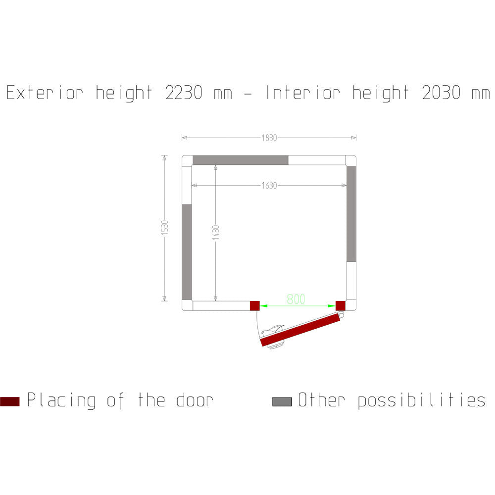 Chambre froide - 4.73 m³ - Diamond