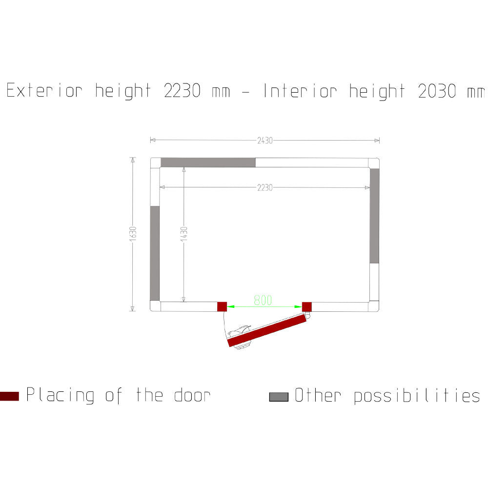 Chambre froide - 6.47 m³ - Diamond