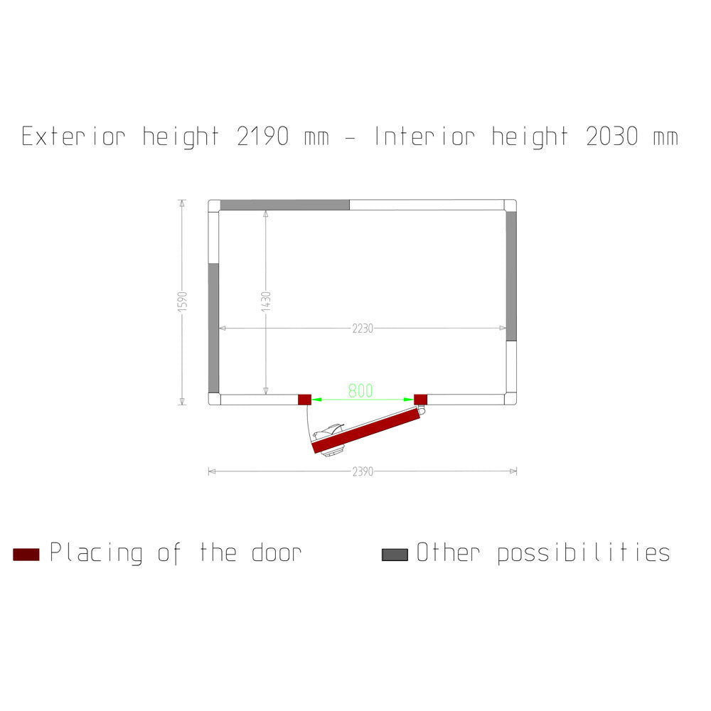 Chambre froide - 6.47 m³ - Diamond