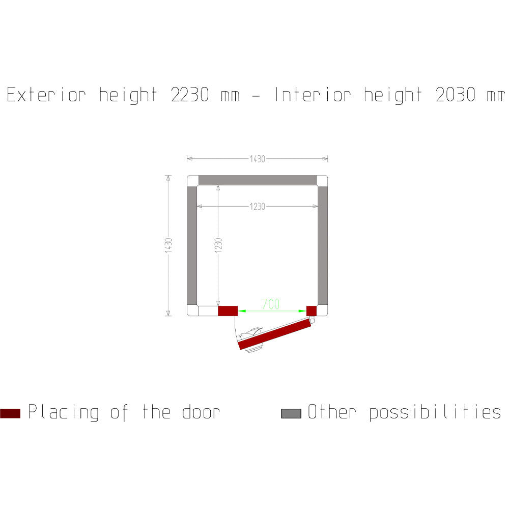 Chambre froide /3.07 m³ - Diamond