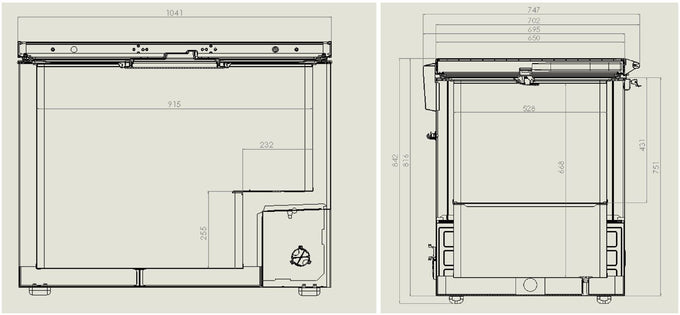 Congélateur bahut couvercle en inox 305 l 1041x743x840 mm 0.13 kW Combisteel - vue 2 - Congélateur coffre pro CHR - Cuistéo