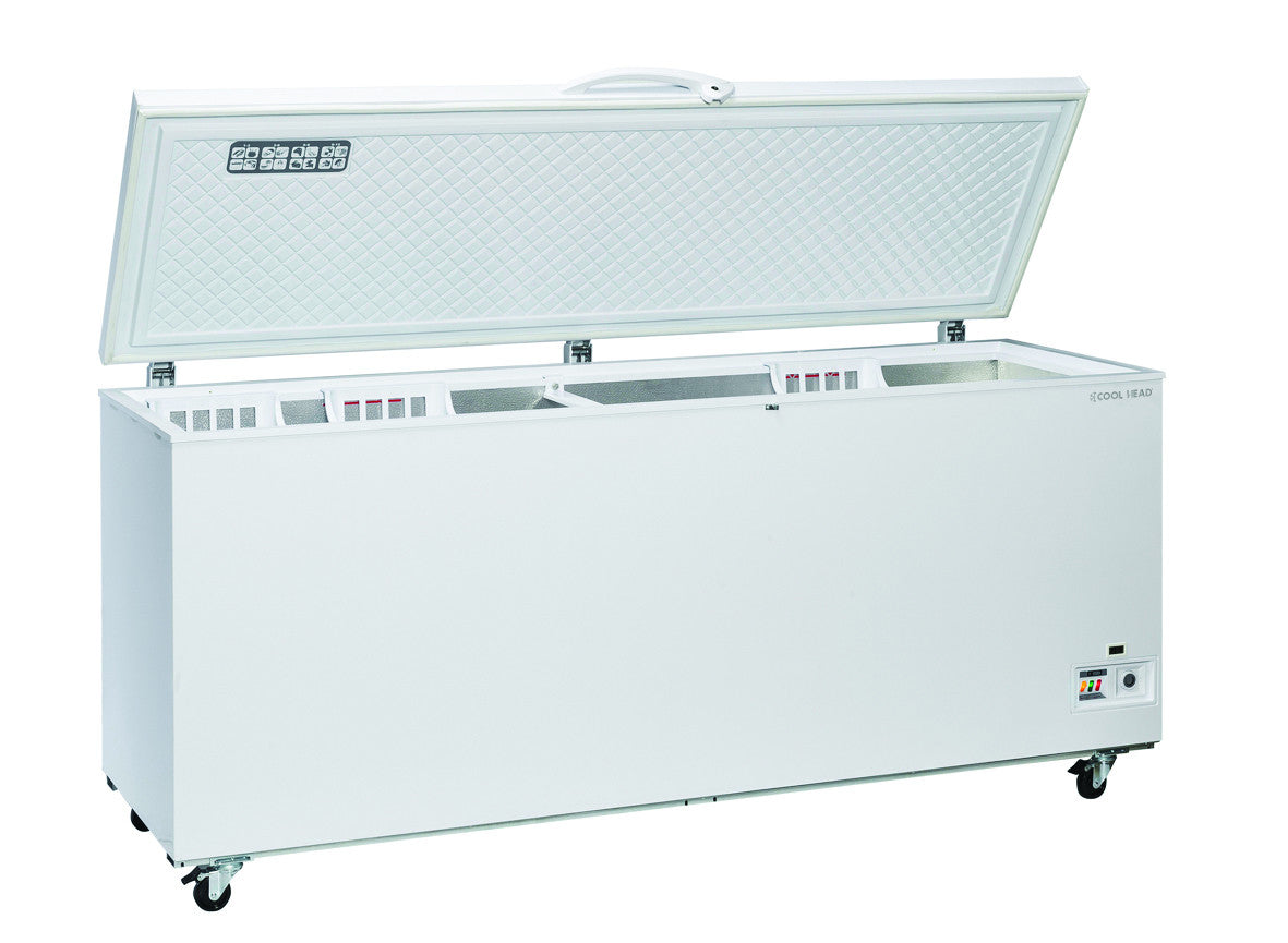 Congélateur coffre 700 litres CF 708 - Cool Head 2055x713x903 mm 260 W Coolhead - vue 2 - Congélateur coffre pro CHR - Cuistéo