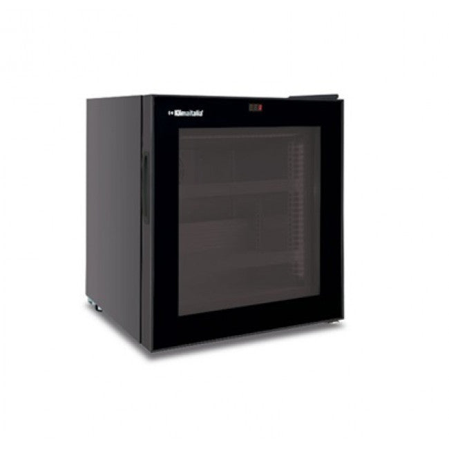 Congélateur de comptoir Modèle FR55FL BLACK Porte en verre - KlimaItalia
