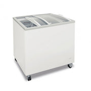 Congélateur statique à coffre avec vitre courbe coulissante ou avec vitre plate inclinée Modèle FR400 PAC / P - KlimaItalia