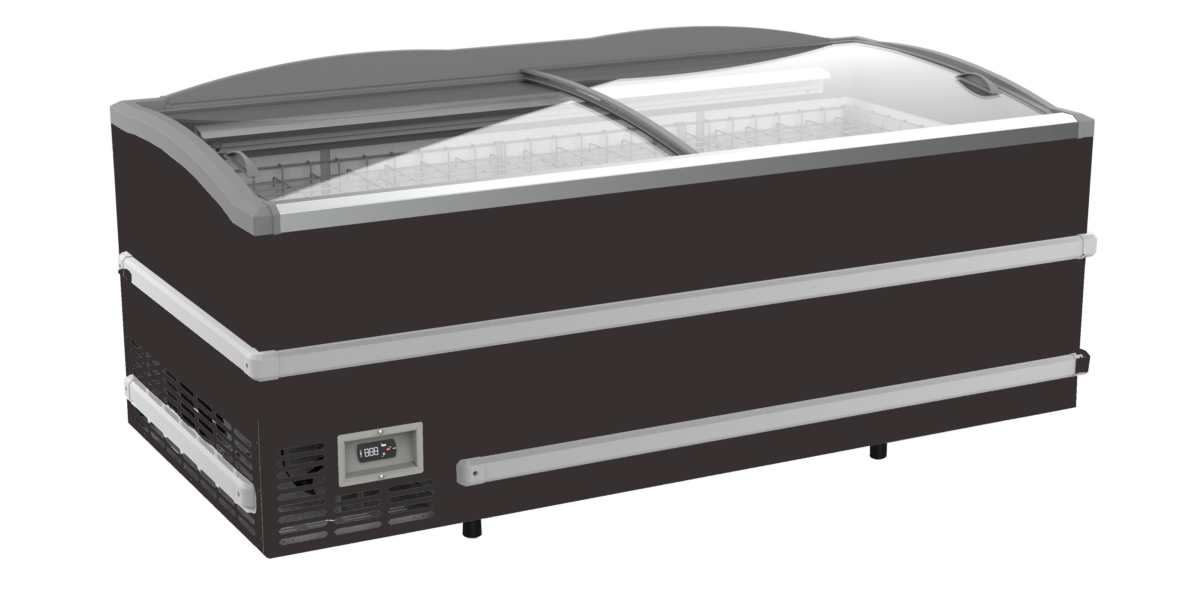 Congélateur bahut pour supermarché noir 2008x952x894 mm 864 L 0.36 kW Combisteel - Réfrigérateur congélateur de supermarché professionnel CHR - matériel cuisine pro - Cuistéo