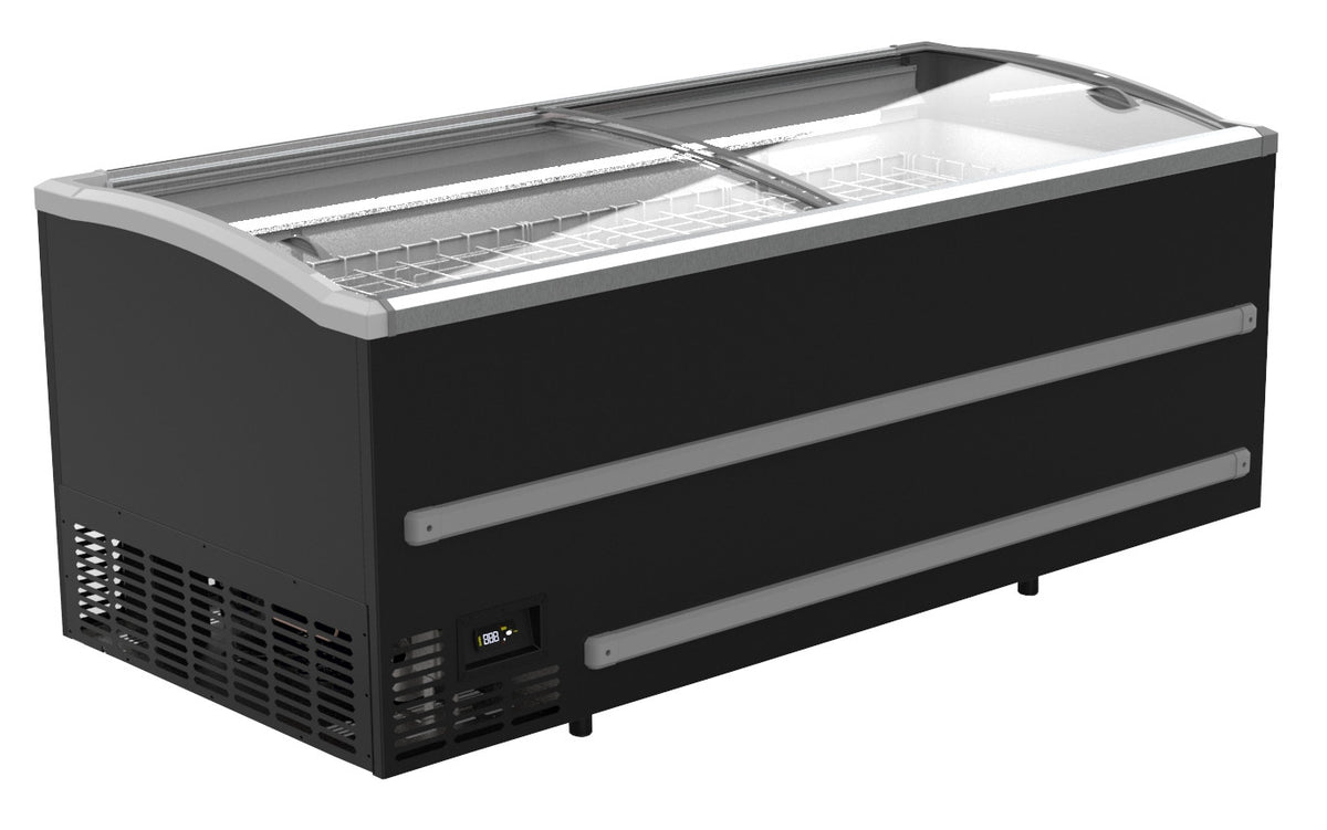 Congélateur bahut pour supermarché noir 1879 mm 985 L 0.395 kW Combisteel - Réfrigérateur congélateur de supermarché professionnel CHR - matériel cuisine pro - Cuistéo