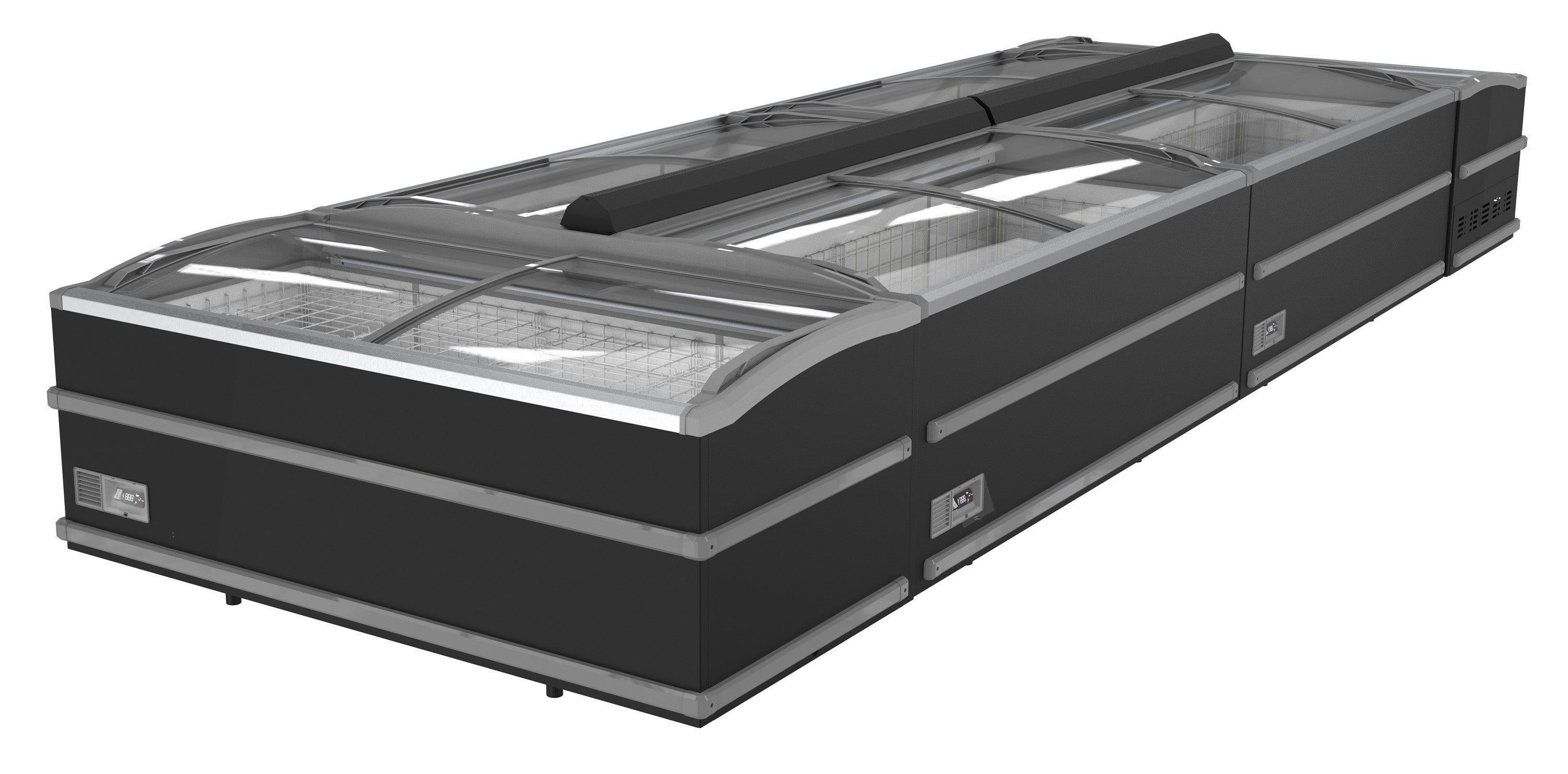 Congélateur bahut pour supermarché noir 2008 mm 988 L 0.36 kW Combisteel - vue 2 - Réfrigérateur congélateur de supermarché pro CHR - Cuistéo
