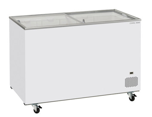 Congélateur coffre 400 litres CFG 408 - Cool Head 1304x635x863 mm 212 W Coolhead - Congélateur Vitré professionnel CHR - matériel cuisine pro - Cuistéo