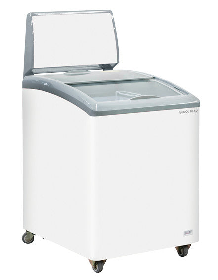 Congélateur Coffre de 150 litres couvercle verre coulissant - Cool Head 584x735x1145 mm 113 W Coolhead - Congélateur Vitré professionnel CHR - matériel cuisine pro - Cuistéo