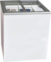 Congélateur Vitrine - 163 L - Couvercle Verre - 16/-23°C - R600a - 0.141 kW - NOVA 22-2BC100A Saro - Congélateur Vitré professionnel CHR - matériel cuisine pro - Cuistéo