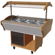 Buffet réfrigéré sur roulettes 3 x GN 1/1 1200x900x850 mm 0.398 kW Combisteel - Buffet Réfrigéré Professionnel professionnel CHR - matériel cuisine pro - Cuistéo