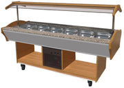 Buffet réfrigéré sur roulettes 6 x GN1/1 2200x900x850 mm 0.507 kW Combisteel - Buffet Réfrigéré Professionnel professionnel CHR - matériel cuisine pro - Cuistéo