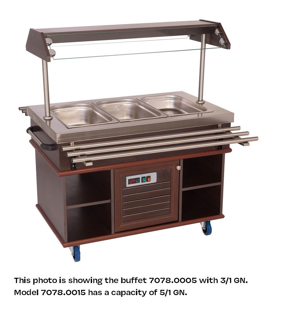 Buffet réfrigérée dim 1900x700x1400 gn 5/1 0.4 kW Combisteel - Buffet Réfrigéré Professionnel professionnel CHR - matériel cuisine pro - Cuistéo