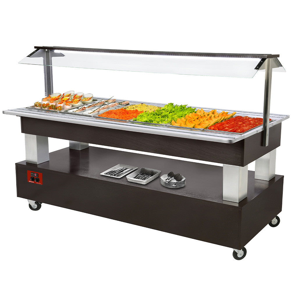 Buffet - salad bar réfrigéré - 6x GN 1/1-150 - Diamond