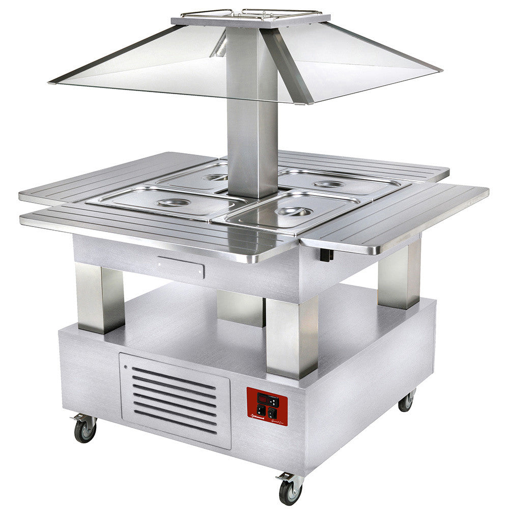 Ilot buffet - salad bar - réfrigéré - 4x GN 1/1-150 - Diamond
