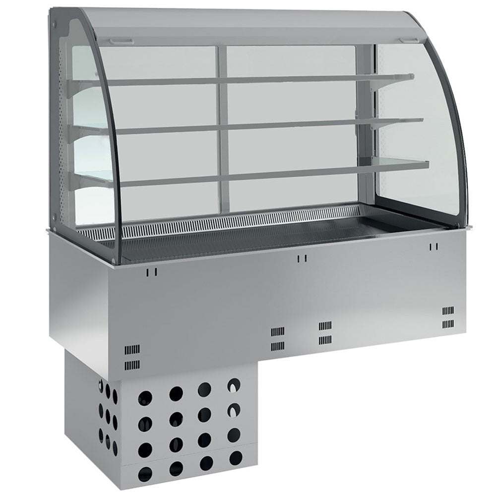Elément cuve- vitrine 3 niveaux- ouvert - 2x GN1/1 - Diamond