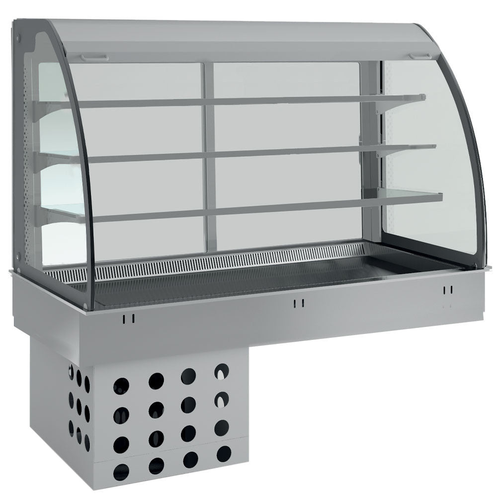 Elément vitrine 3 niv. ouvert ventilé 2x GN1/1 - Diamond