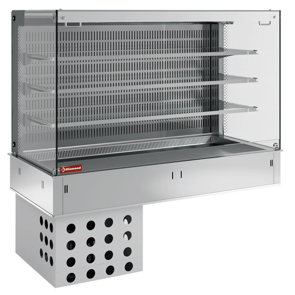 Mural + vitrine réfrigérés ventilés - 5x GN1/1 - Diamond