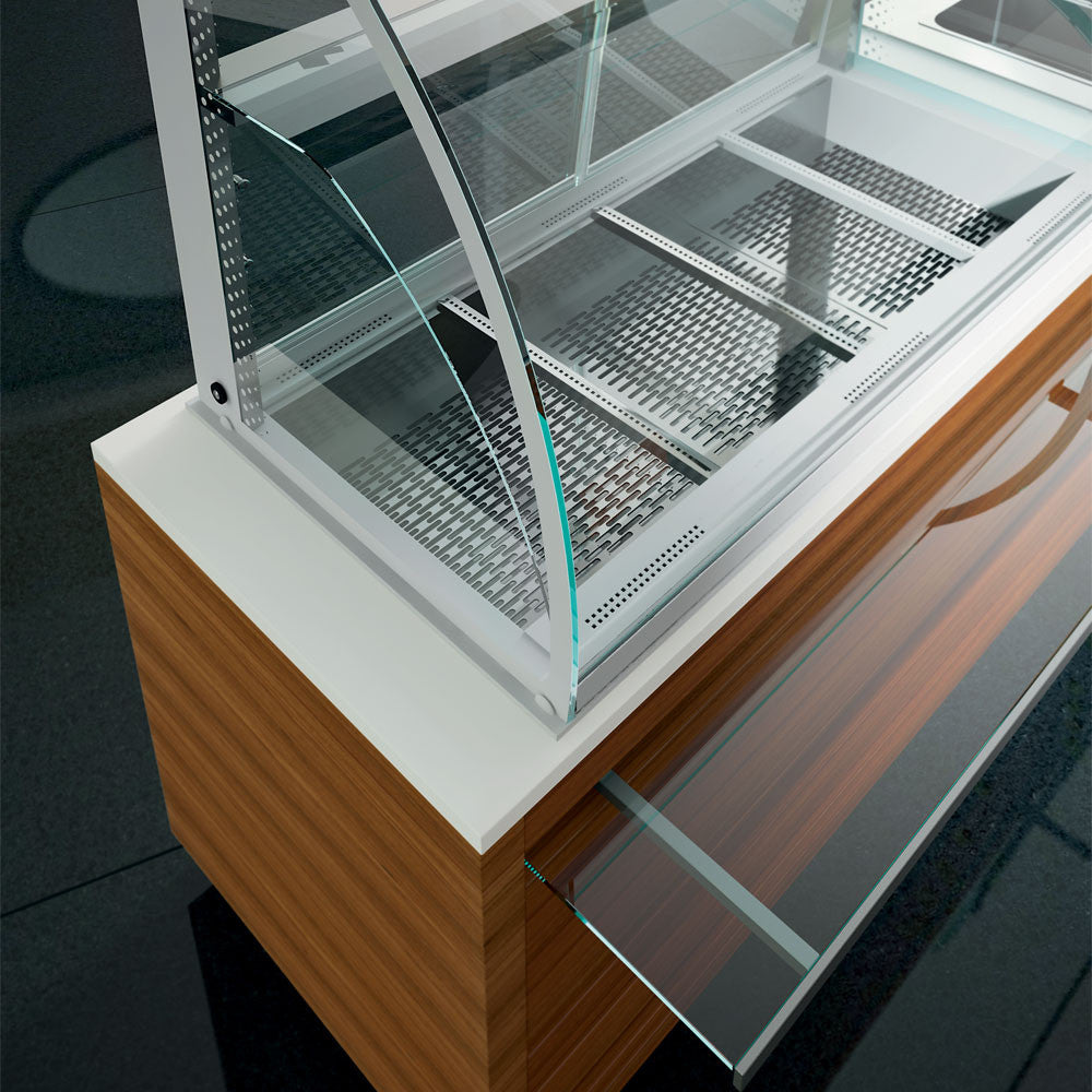 Elément vitrine 3 niv. ouvert ventilé 2xGN1/1 - Diamond