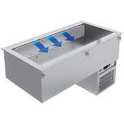 Elément cuve réfrigérée - ventilée - 4x GN 1/1 - Diamond