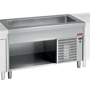 Elément cuve réfrigerée sur meuble 4 x GN 1/1 - Diamond
