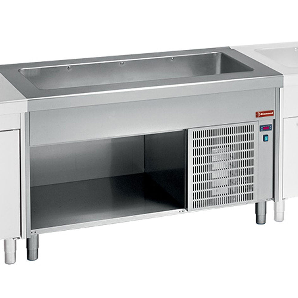 Elément cuve réfrigerée sur meuble 6 x GN 1/1 - Diamond