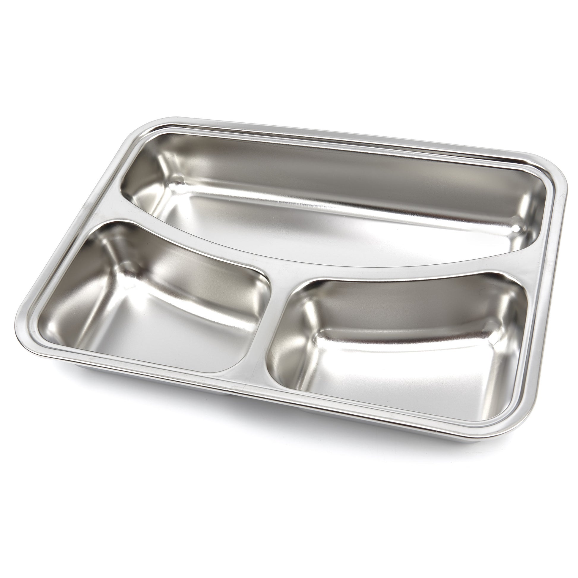 Assiette - 3 compartiments - Acier inoxydable - Compatible lave-vaisselle Maxima - vue 4 - Assiette spéciale pro CHR - Cuistéo
