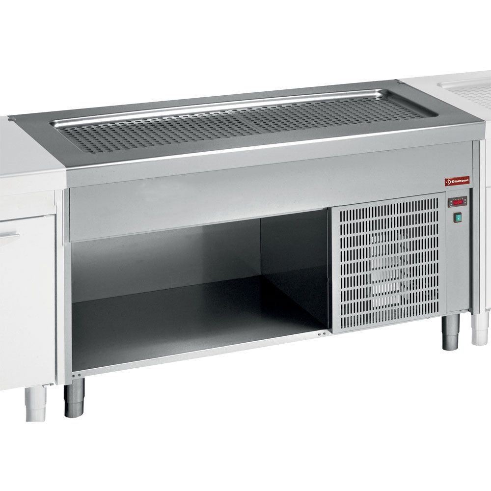 Elément top réfrigéré - meuble ouvert 6 x GN1/1 - Diamond