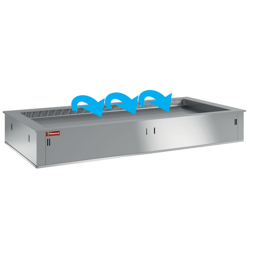 Elément top réfrigéré ventilé - 2x GN 1/1 - Diamond