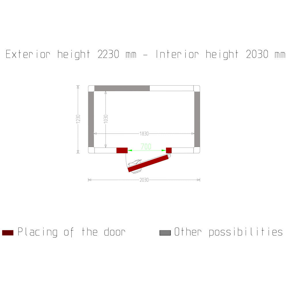Chambre froide : 3.83 m³ - Diamond