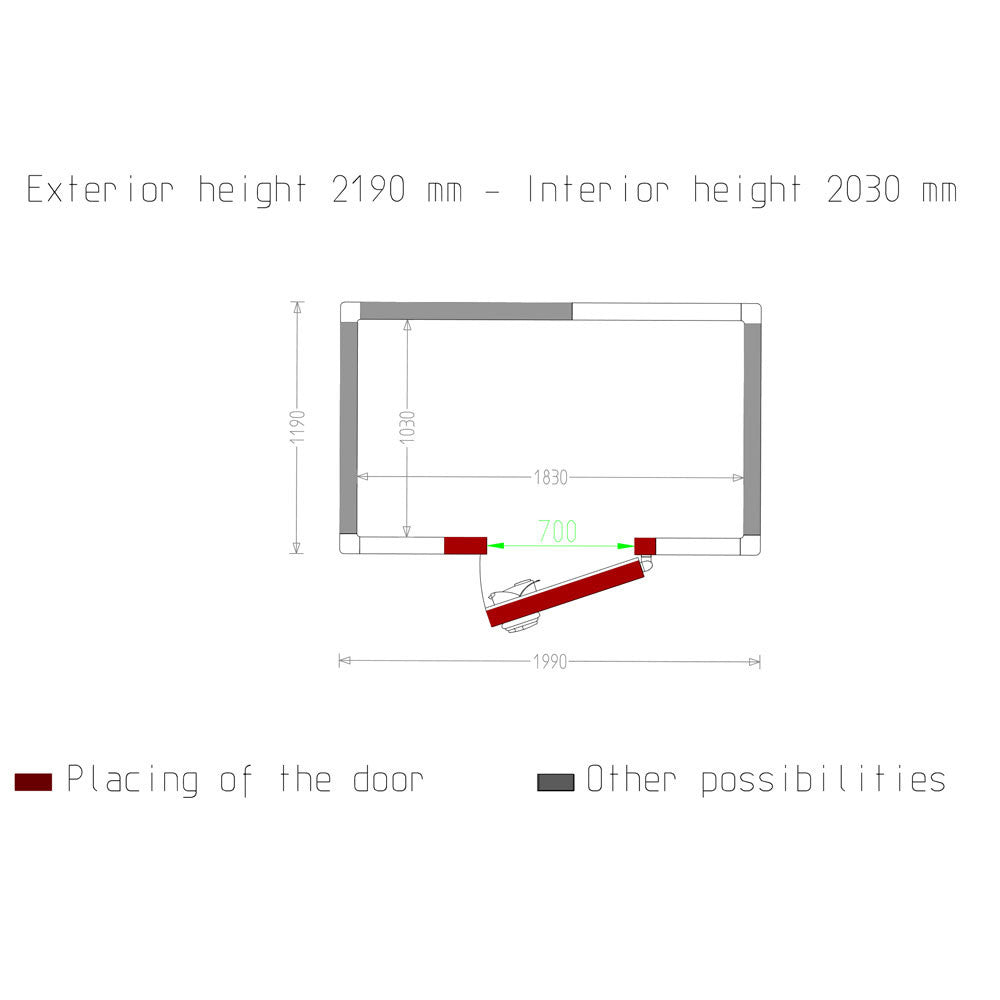 Chambre froide - 3.83 m³ - Diamond