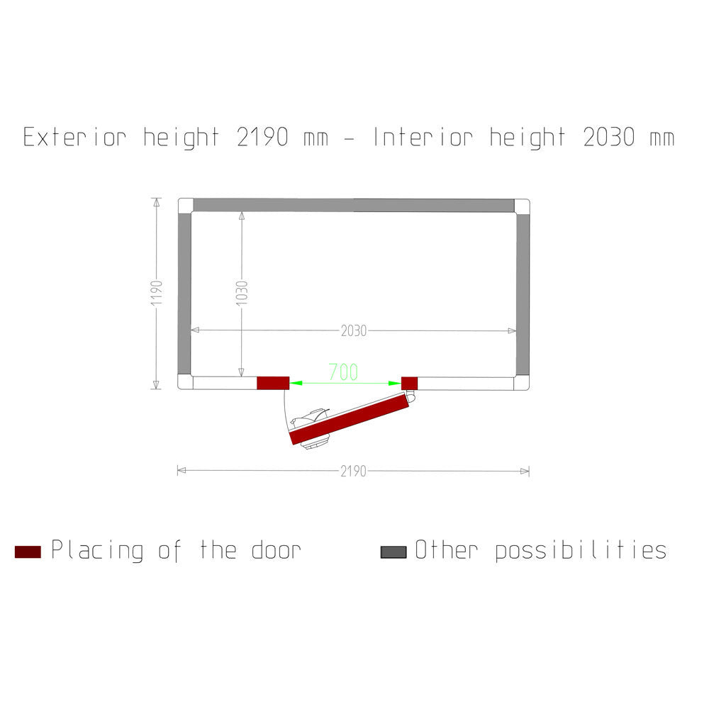 Chambre froide - 4.24 m³ - Diamond