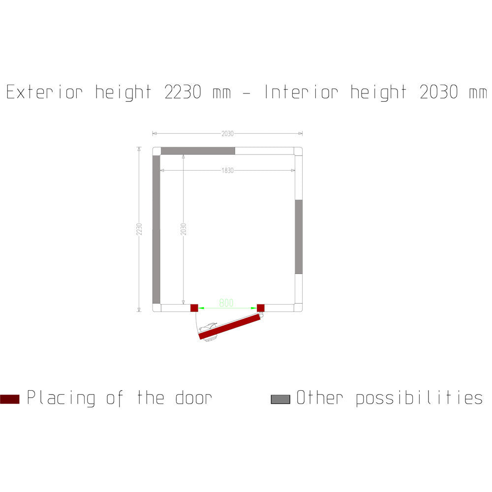 Chambre froide - 7.54 m³ - Diamond
