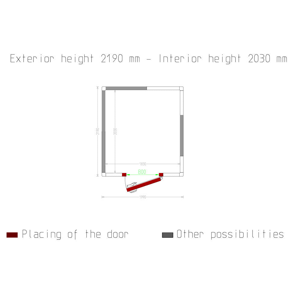 Chambre froide - 7.54 m³ - Diamond