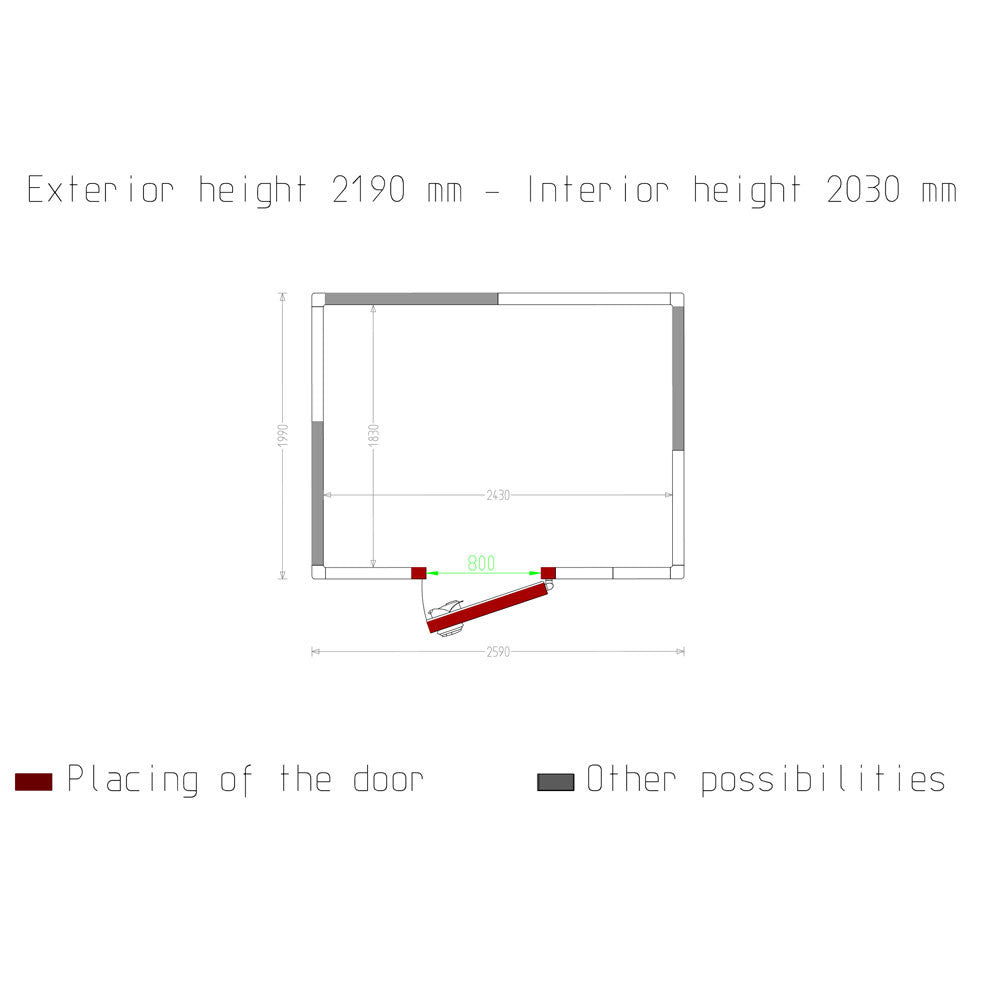 Chambre froide - 9.03 m³ - Diamond
