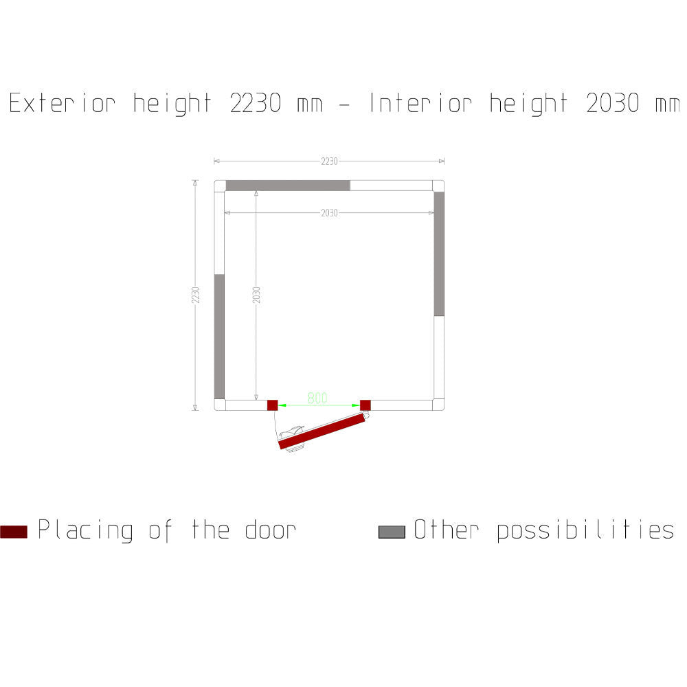 Chambre froide - 8.37 m³ - Diamond