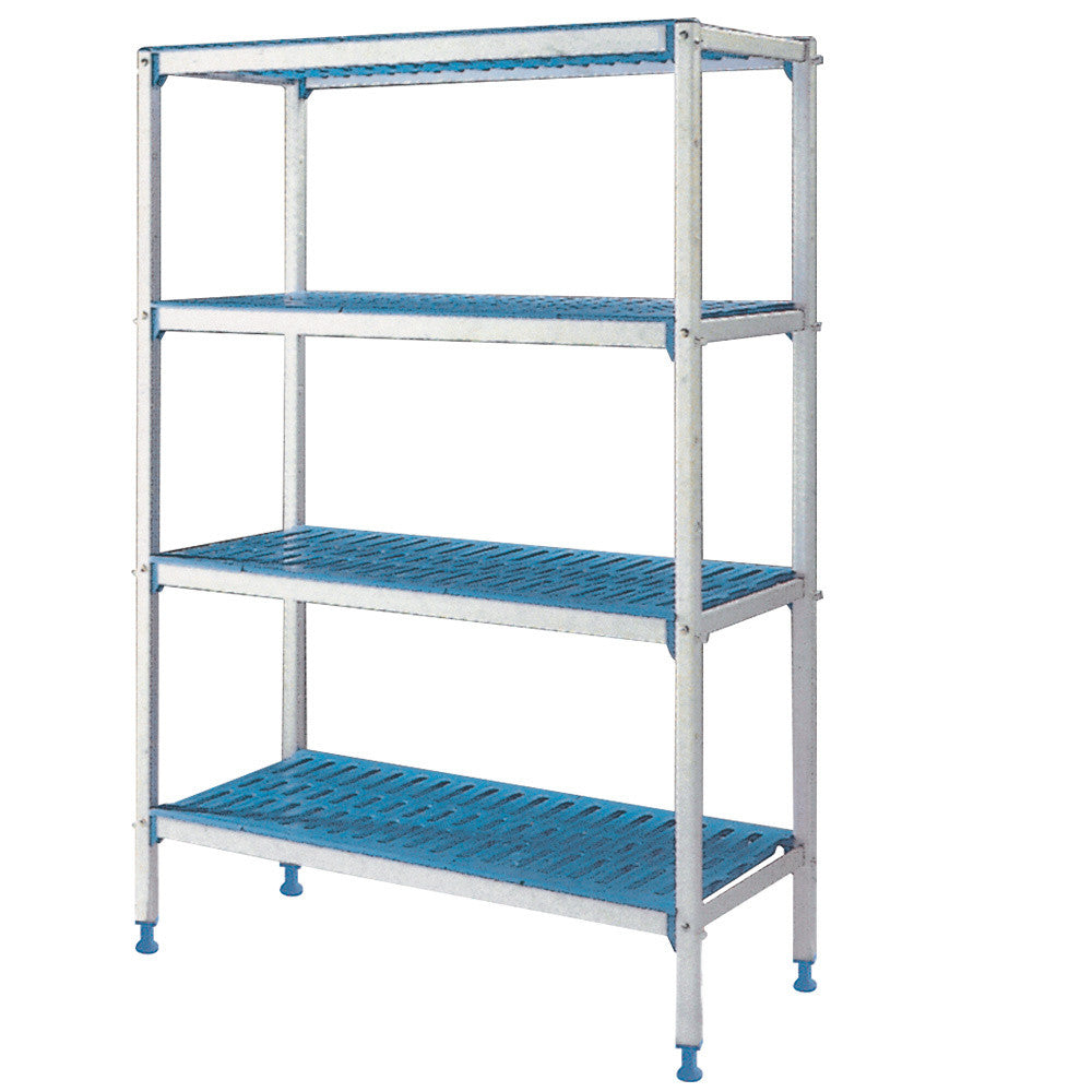 Rayonnage linéaire en aluminium 4 niv. - Diamond