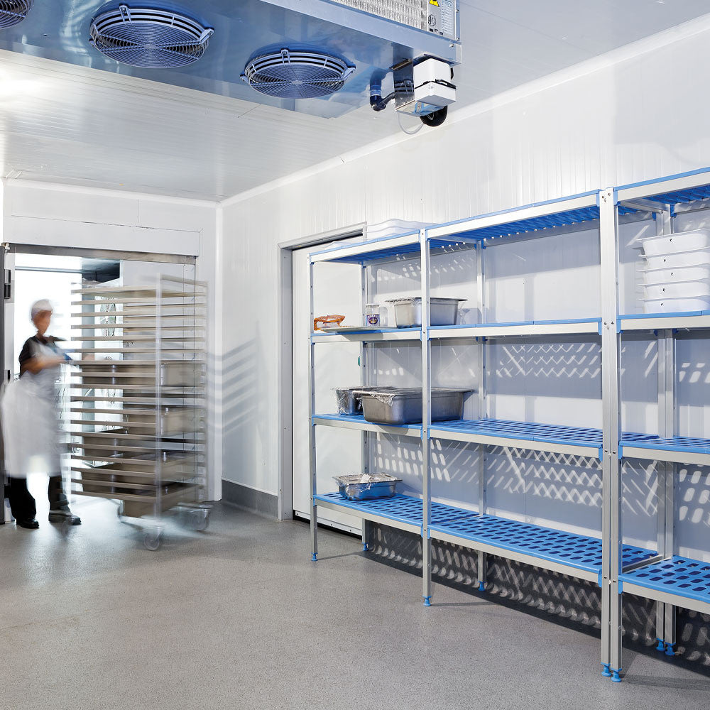 Rayonnage linéaire en aluminium 4 niv. - Diamond