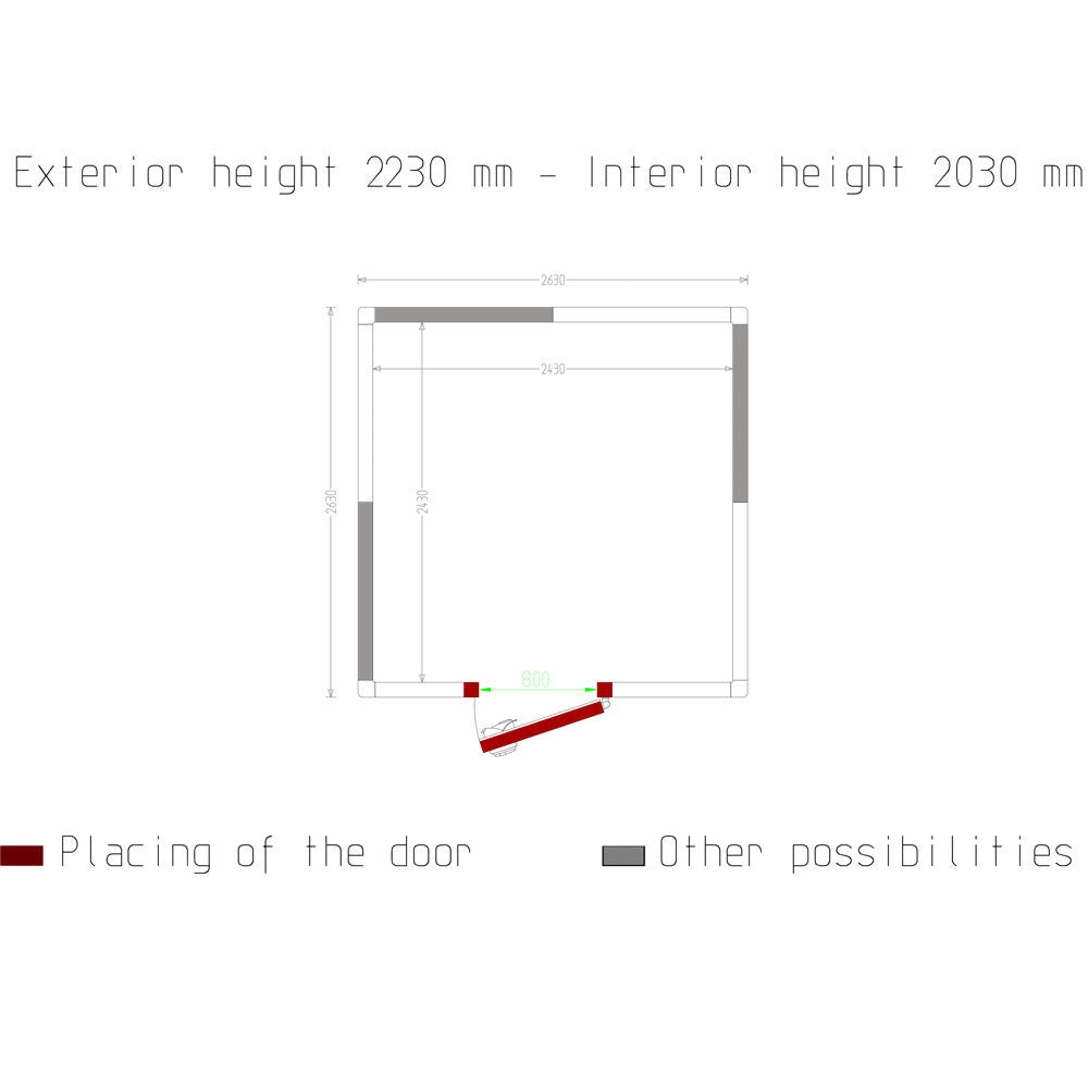 Chambre froide - 11.99 m³ - Diamond