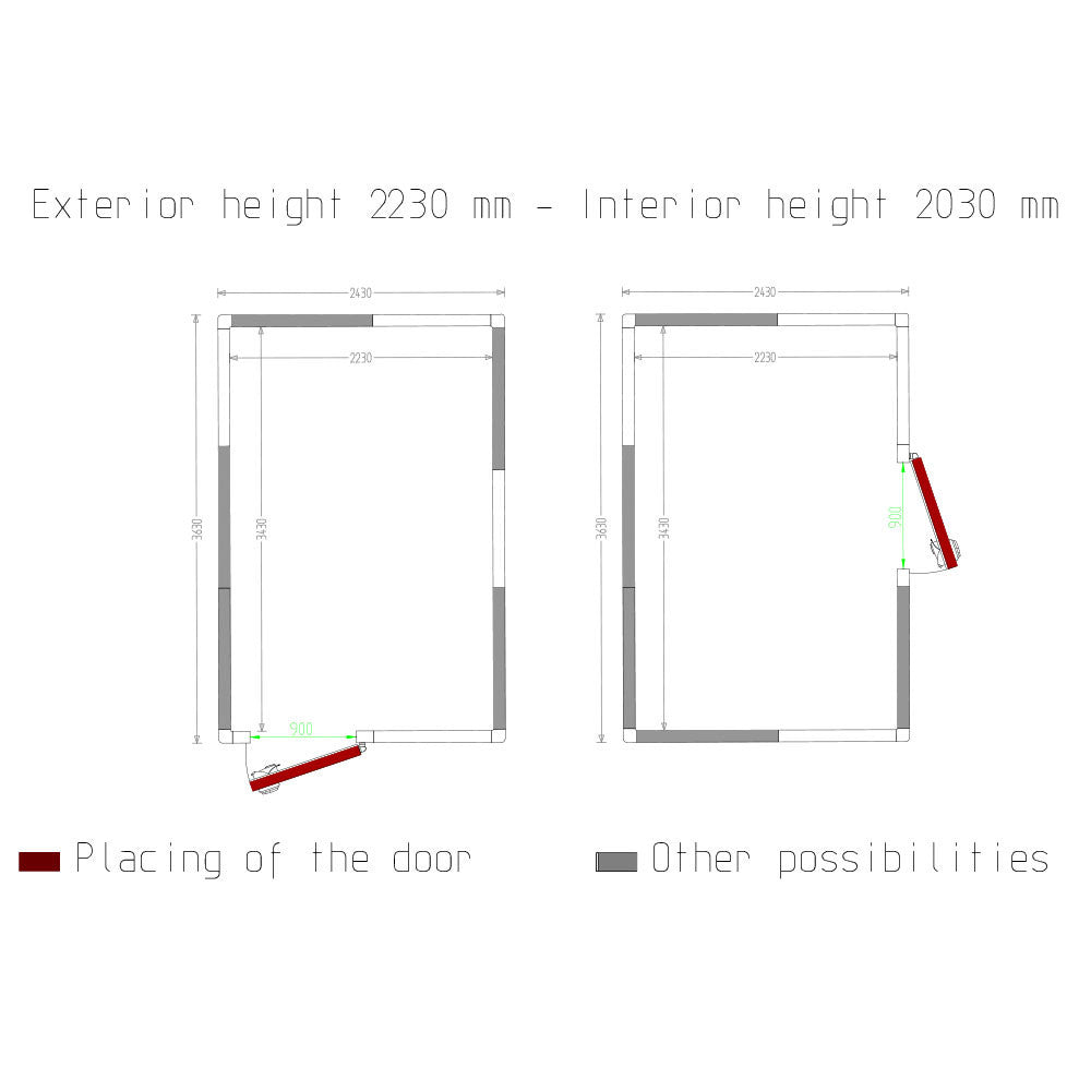 Chambre froide - 17.06 m³ - Diamond