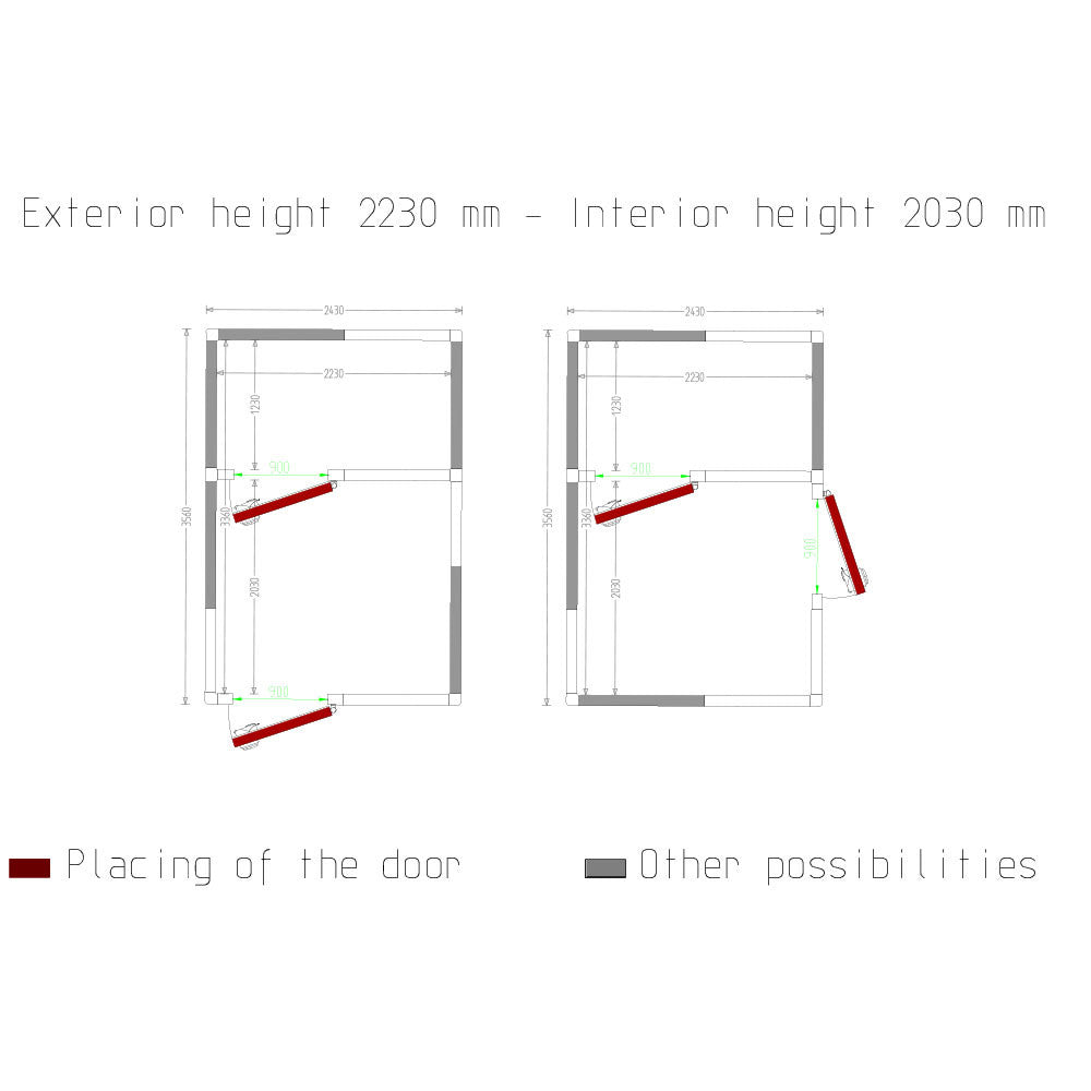 Chambre froide - 10.09 + 6.12 m³ - Diamond