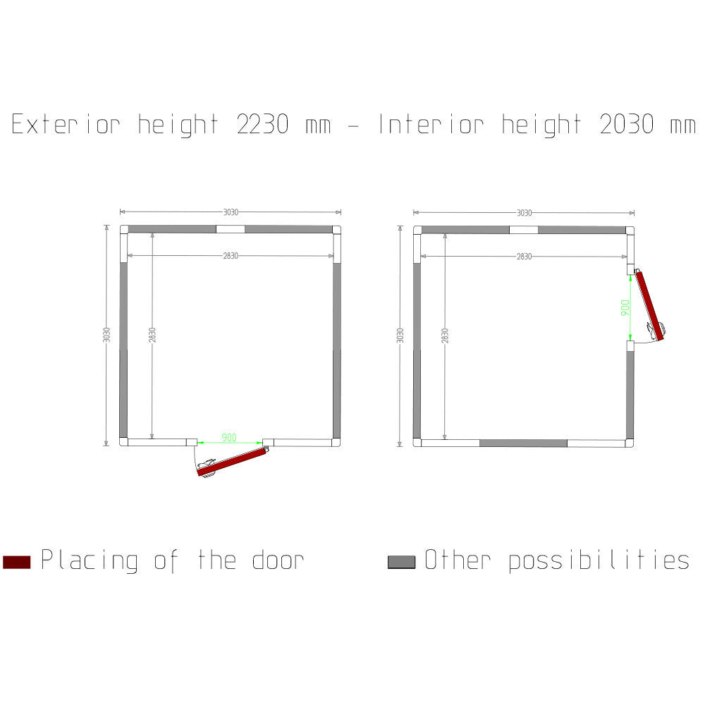 Chambre froide - 17.86 m³ - Diamond