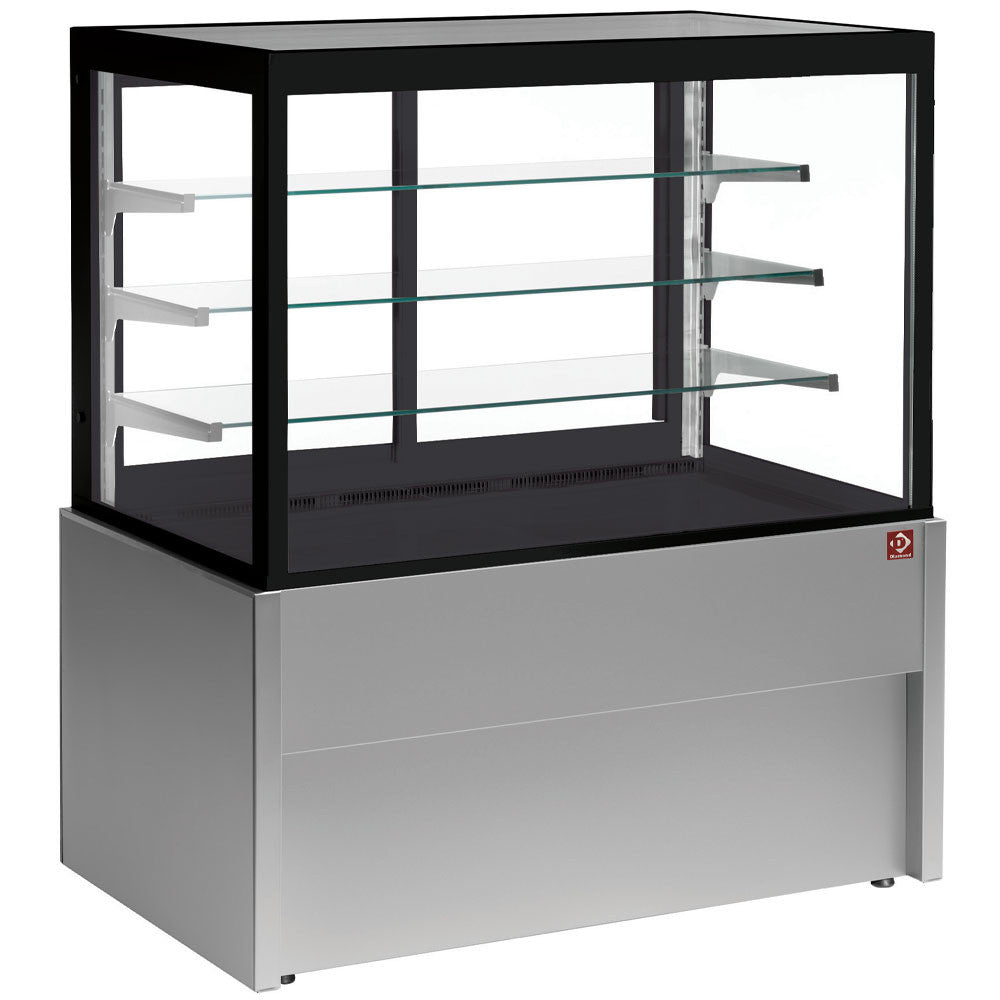 Comptoir vitrine pano. neutre 4 niveaux gris - Diamond