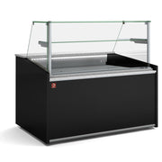 Comptoir vitrine ventilé - vitre haute avec réserve - Diamond