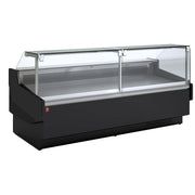 Comptoir vitrine neutre à réserve neutre - noir - Diamond