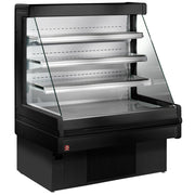 Vitrine réfrigérée libre service ventilé noir - Diamond