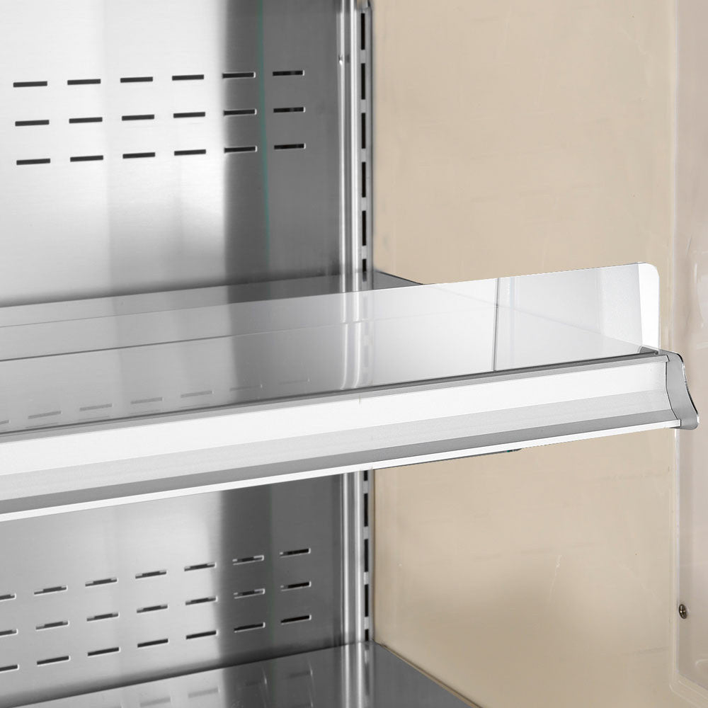 Armoire ventilée réfrigérée libre service avec portes coulissantes noir - Diamond
